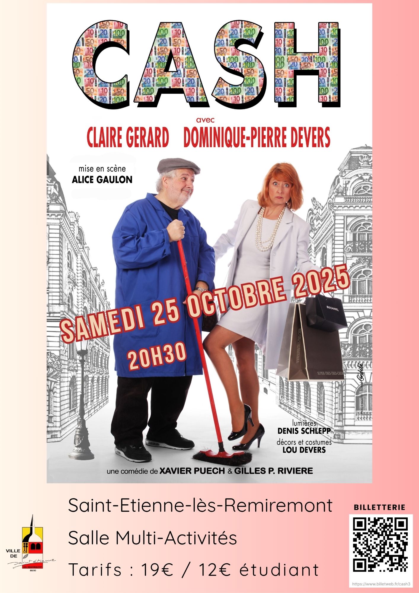 Samedi 25 octobre : CASH