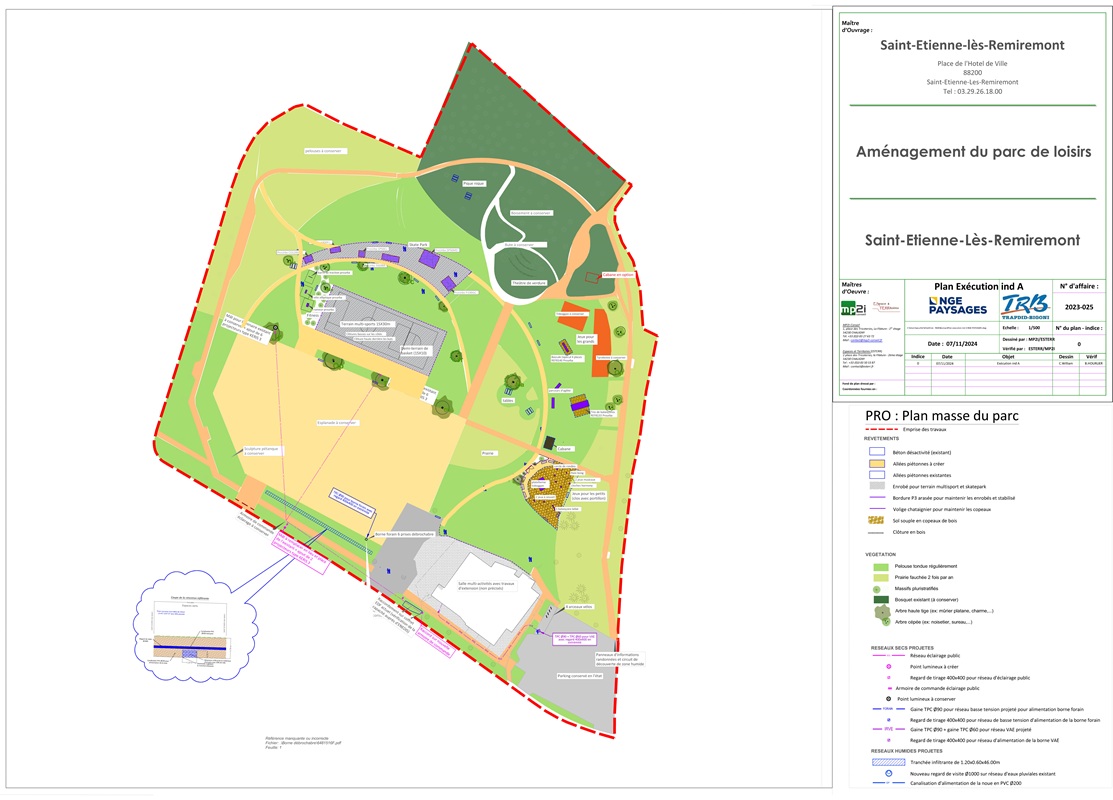 Aménagement du parc de loisirs